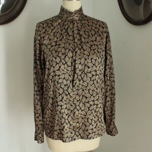 1980's Alfred Sung Sport Satin Blouse